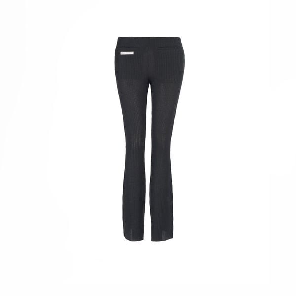 FLARED TROUSERS - BLACK
