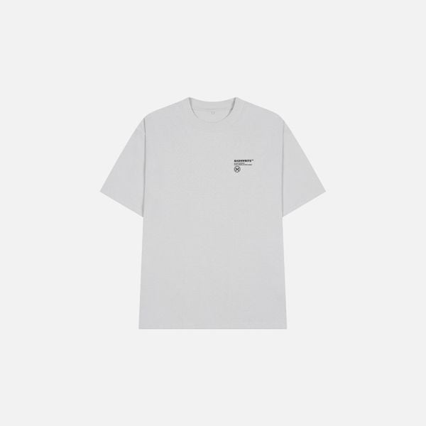 NON STANDARD REGULAR TEE - WHITE GREY