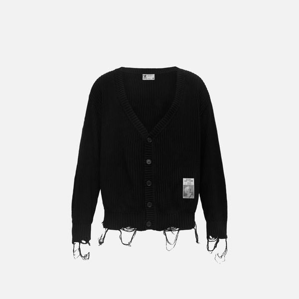 LAZY DISSTRESSED CARDIGAN