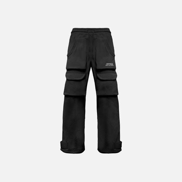 NAMELESS POCKET PANTS - BLACK