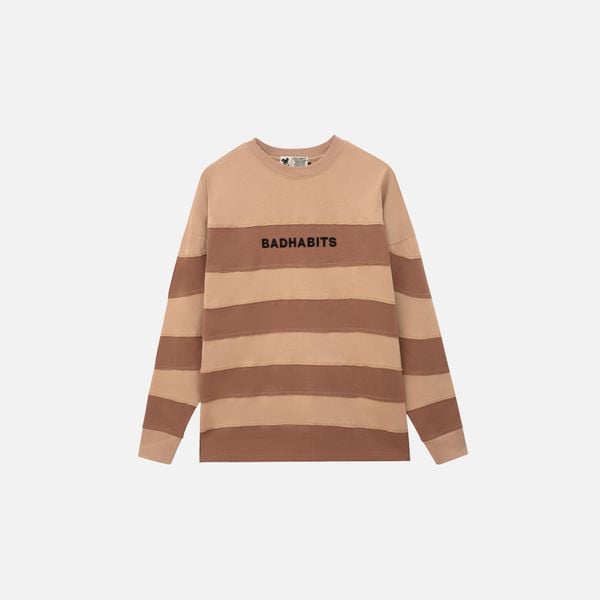 "RAW" STRIPE LONG SLEEVE