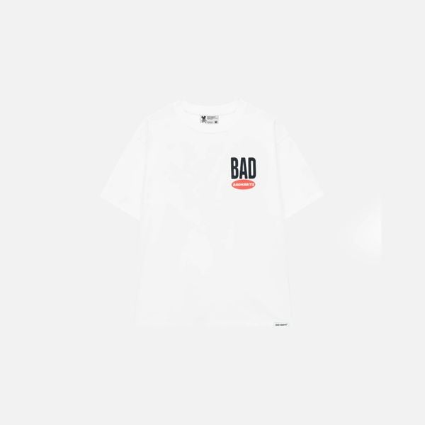 WHITE BAD ICON TEE
