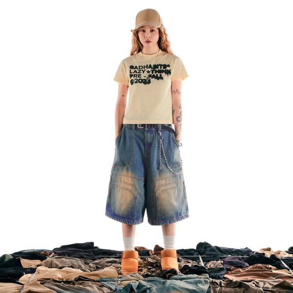 "I'M A BADSTAR" BAGGY SHORT