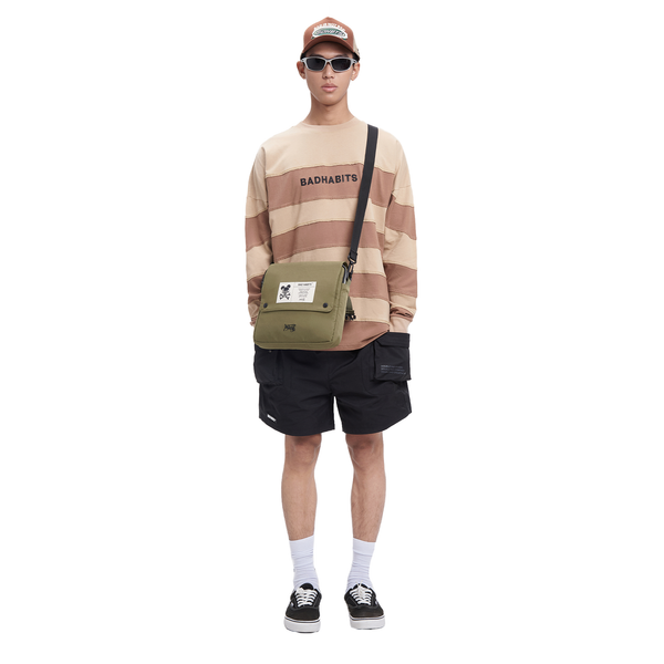 "RAW" STRIPE LONG SLEEVE