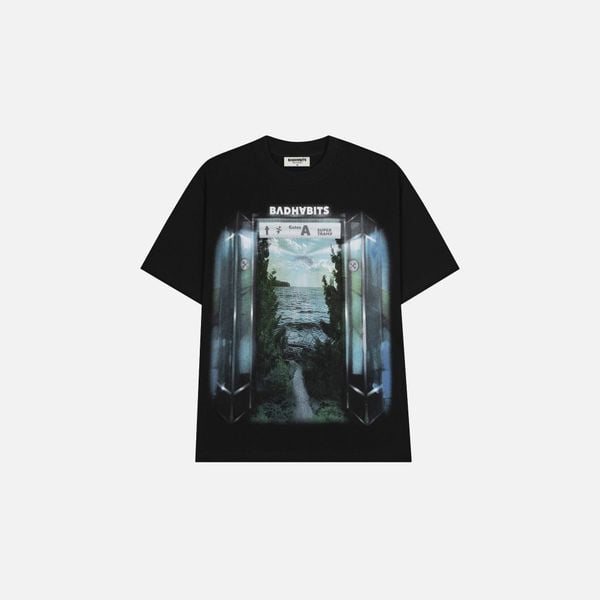 S-WILD STATION TEE - BLACK