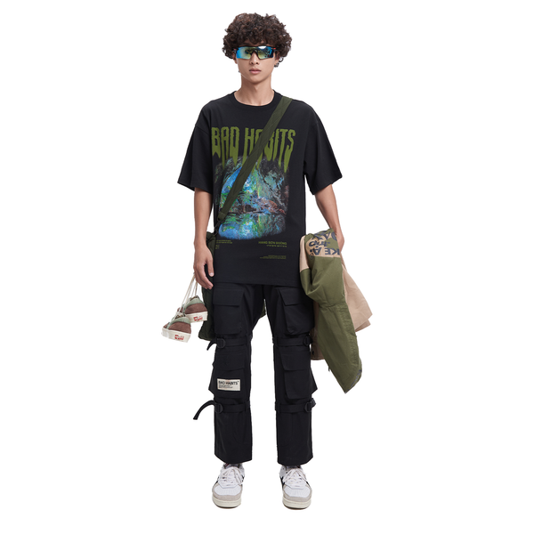 "OUTDOOR EVERYDAY" CARGO PANTS - BLACK