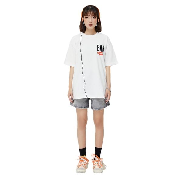 WHITE BAD ICON TEE