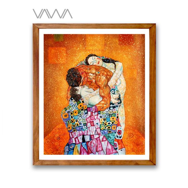 Tranh-cổ-điển-Châu-ÂU-gia-đình-THE-FAMILY-Gustav-Klimt