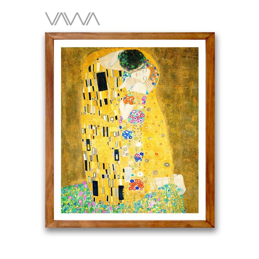  Tranh cổ điển Châu ÂU - The Kiss. Gustav  Klimt 