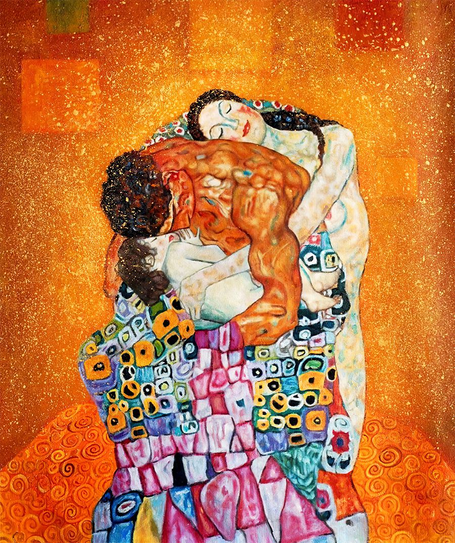  Tranh cổ điển Châu ÂU - THE FAMILY. Gustav  Klimt 