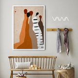  Tranh canvas tối giản Minimalist - Abstract Ethno Family Portrait 