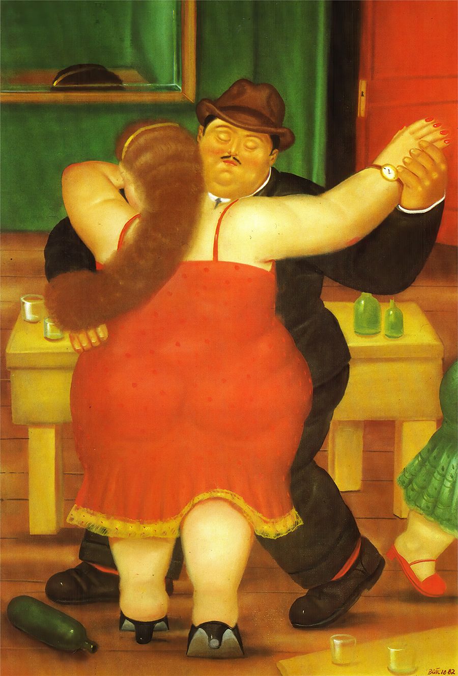  Tranh cổ điển Châu ÂU - COUPLE DANCING. Fernando Botero 