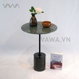  Bàn Tab sofa đẹp đá tự nhiên - Trụ thép sơn tĩnh điện - Desk Tab 