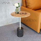  Bàn Tab sofa đẹp đá tự nhiên - Trụ thép sơn tĩnh điện - Desk Tab 