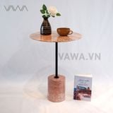  Bàn Tab sofa đẹp đá tự nhiên - Trụ thép sơn tĩnh điện - Desk Tab 