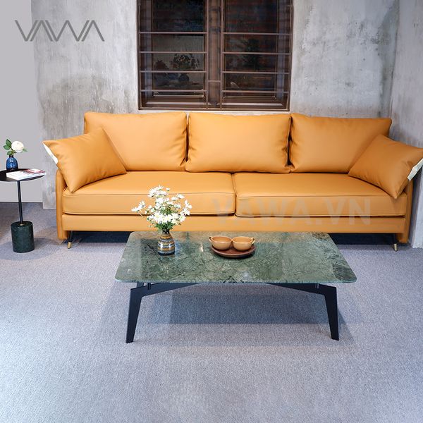 Bàn trà sofa đẹp mặt đá tự nhiên nhập Ý