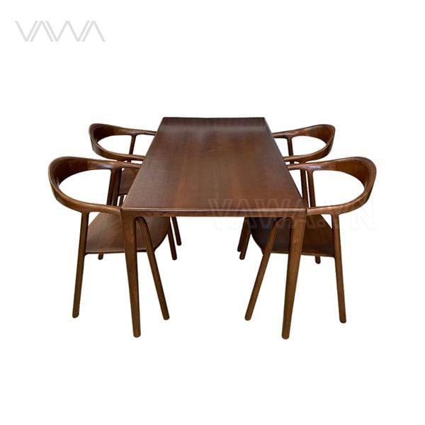Bộ bàn ghế ăn gỗ hiện đại Neva Hà Nội