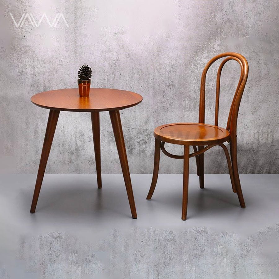  Ghế ăn ghế cafe gỗ Thonet tròn 