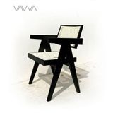  Ghế ăn ghế cafe Chandigarh chair ( Office Cane Chair ) gỗ mây 