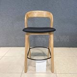  Ghế quầy bar gỗ hiện đại Neva tựa lưng 