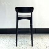  Ghế quầy bar gỗ hiện đại tựa lưng Cross 