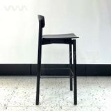  Ghế quầy bar gỗ hiện đại tựa lưng Cross 