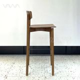  Ghế quầy bar gỗ hiện đại tựa lưng Cross 