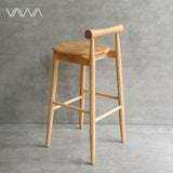  Ghế quầy bar gỗ hiện đại Moment - Ghế đẩu Bắc Âu 