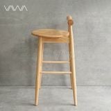  Ghế quầy bar gỗ hiện đại Moment - Ghế đẩu Bắc Âu 