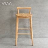  Ghế quầy bar gỗ hiện đại Moment - Ghế đẩu Bắc Âu 