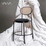  Ghế quầy bar hiện đại chân sắt - Ghế bar tựa lưng mây 
