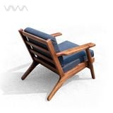  Sofa đơn gỗ - Ghế đọc sách - Hans J. Wegner Armchair 