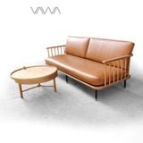  Sofa gỗ KALMAR rustic song tiện nan 