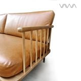  Sofa gỗ KALMAR rustic song tiện nan 