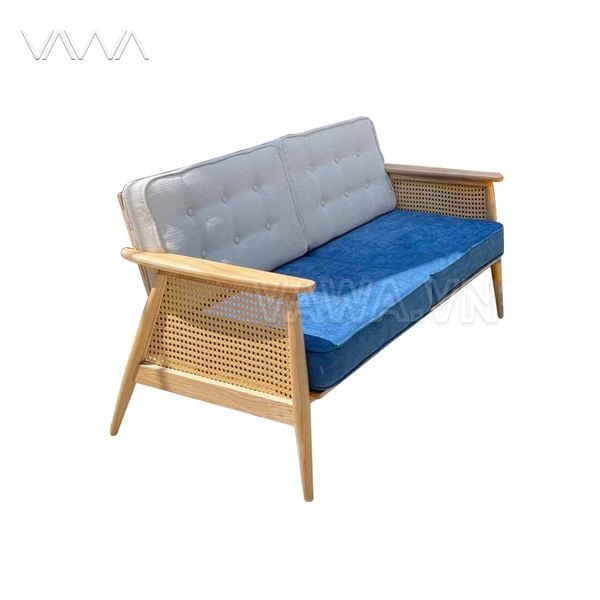 Sofa Rustic gỗ mây Nadia hà Nội - Sofa Indochine