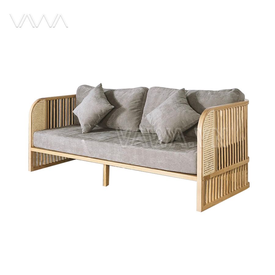  Sofa Rustic nan gỗ - Sofa gỗ Indochine 