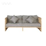  Sofa Rustic nan gỗ - Sofa gỗ Indochine 