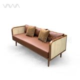  SOFA Văng Rustic Gỗ Mây 