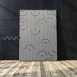  Tranh những đường cong nghệ thuật sắp đặt 