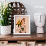  Tranh canvas tối giản Minimalist - Tranh hiện đại trừu tượng cô gái 