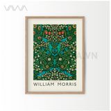  Tranh hoạ tiết cổ điển in hoa William Morris 