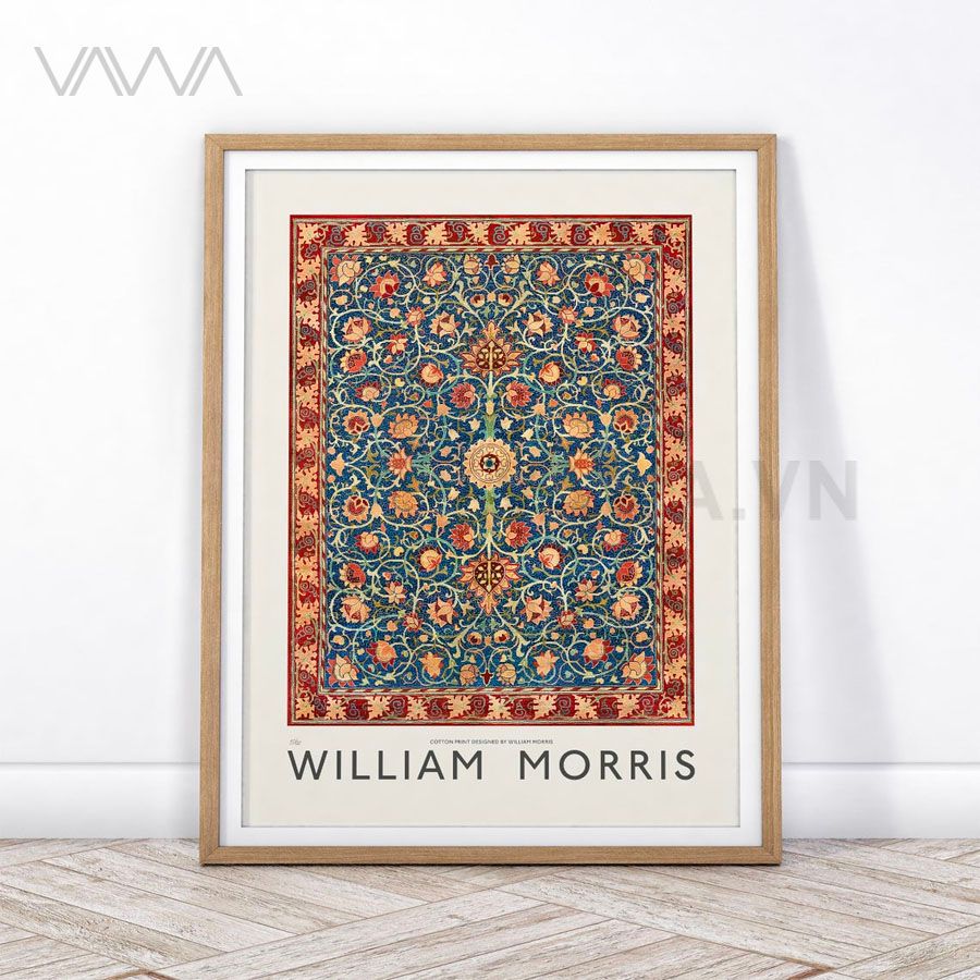  Tranh hoạ tiết cổ điển in hoa William Morris 