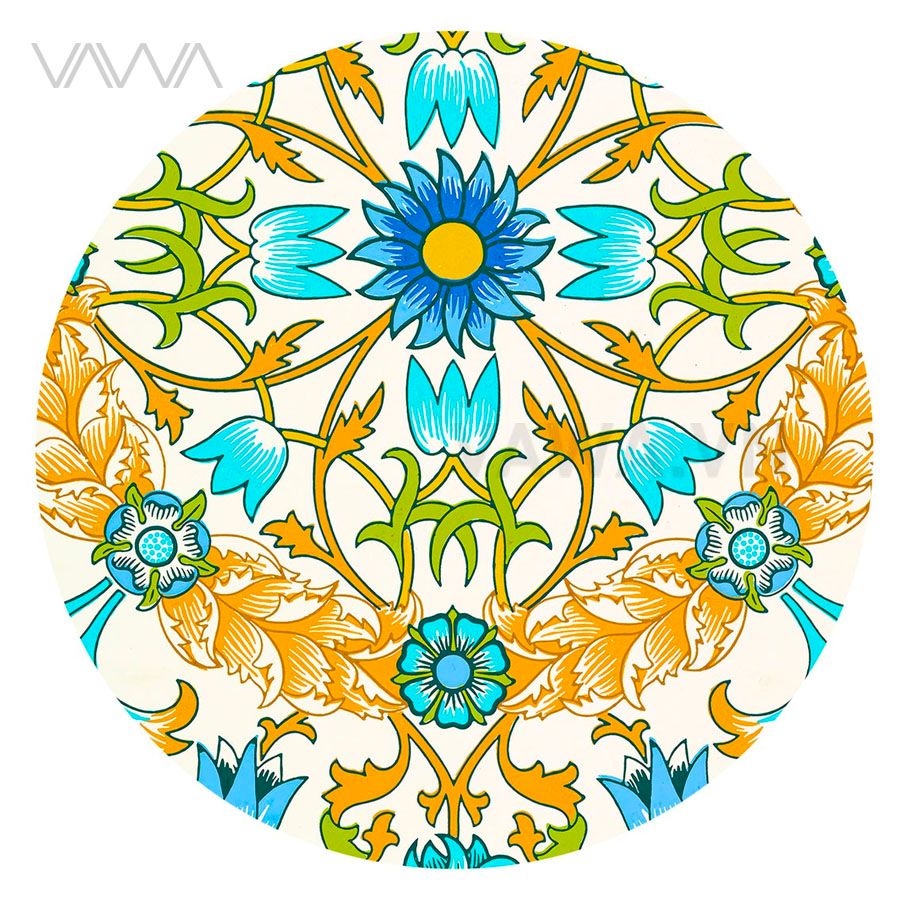  Tranh hoạ tiết cổ điển in hoa William Morris 