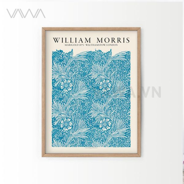 Tranh hoạ tiết cổ điển in hoa William Morris