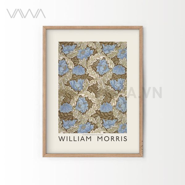 Tranh hoạ tiết cổ điển in hoa William Morris