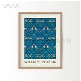  Tranh hoạ tiết cổ điển in hoa William Morris 