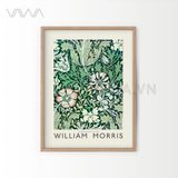  Tranh hoạ tiết cổ điển in hoa William Morris 