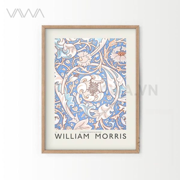 Tranh hoạ tiết cổ điển in hoa William Morris