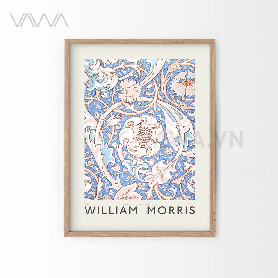  Tranh hoạ tiết cổ điển in hoa William Morris 