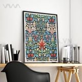  Tranh hoạ tiết cổ điển in hoa William Morris 